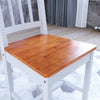 Solid Wooden Classic Dining Table and 4 Chairs Set Honey Kitchen Home Furniture