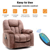 Electric Power Lift Riser Massage & Heated Recliner Chair Armchair Sofa Brown