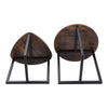 Nest Of 2 Nested Nesting Tables Side End Coffee Table Metal/MDF for Living Room