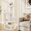 Cat Tree Kitty Tower Activity Center with Condo Scratching Posts White