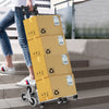 Folding Hand Truck Outdoor Stair Climbing Cart w/ Elastic Rope & 4 Wheels