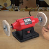 Jewellery Bench Mounting Metal Buffer Polisher 150mm 375W 230V Fine Coarse Mop