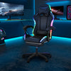 Gaming Chair with RGB LED illuminat Ergonomic Computer Chair Swivel Office Pmeff