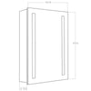 Illuminated LED Bathroom Mirror Cabinet Demister/Sensor/Bluetooth/Clock IP44