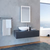 LED Bathroom Mirror Cabinet with Sliding Door Storage Sensor Lights 430 x 690 mm