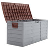 430L Outdoor Patio Deck Box Weather Resistant Storage Tools Bin Garden Container