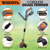 Cordless Strimmer 20V Bundle Grass Trimmer Kit Garden Electric Lawn Edger Cutter