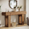63-Inch Solid Wood Console Table, Long Farmhouse Entryway Sofa Table for Hallway