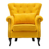 Leisure Single Sofa Armchair Modern Wing Back Chesterfield Button Accent Chair