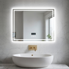 LED Bathroom Mirror With Lights Demister With/no Bluetooth/Shaver Socket/Clock