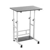 Over Bed Chair Table with Castor Movable Height Adjustable Laptop Computer Stand