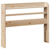 Bed Frame with Headboard 100x200 Solid Wood Pine Q0N6