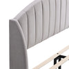Single Double King Size Bed Frame Upholstered Platform Bed with Slat Support