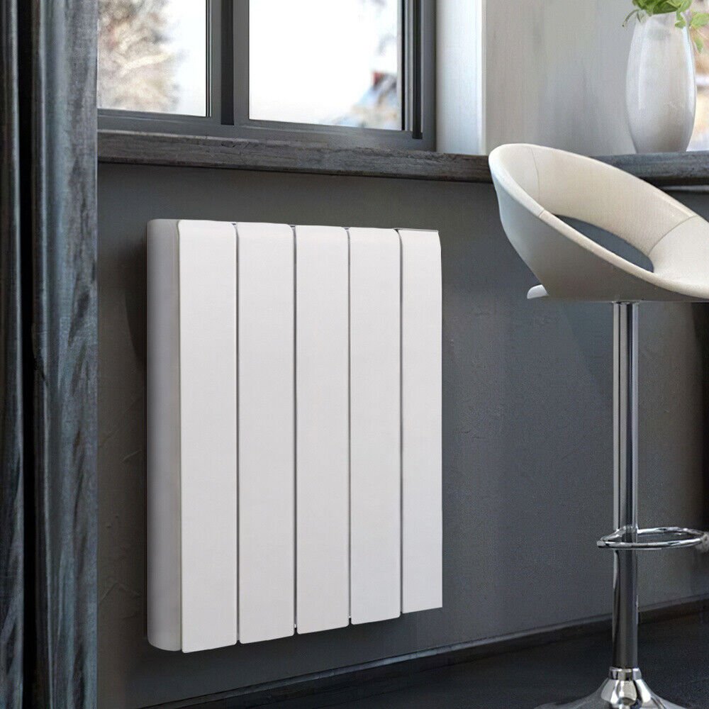 Electric Panel Heater Aluminum Radiator Wall Mounted Bedroom Heating Smart Timer