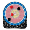 Portable Dartboard Soccer Target Dartboard Giant Kick & Throw Dart Games-Black