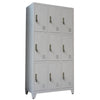 180cm Tall Metal Storage Cupboard 6/9 Doors Cabinet Gym Staff School Locker