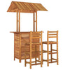 3 Piece Garden Bar Set Solid Wood Acacia