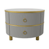 Nesting Coffee Tables Set Round Stacking Side Tables Living Room Furniture Grey