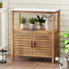 Wood Garden Potting Bench Outdoor Potting Table Planting Work Bench Station
