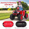 Kids Ride on Car 24V Soft Start Electric Vehicle with LED Lights-Red