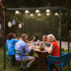Gazebo Backyard Pool Garden Pergola Canopy Sun Shade Shelter w/ Retractable Roof