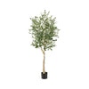 6FT Artificial Olive Tree Faux Olive Plants Potted Olive Silk Tree