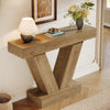 105cm Console Table, Farmhouse Entryway Sofa Table with V-Shaped Base for Foyer