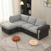 Luxury 2, 3 Seater Linen Fabric Couch Sofa Corner Chaise Living Room Furniture
