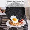 Kitchen Cookware Non-Stick Granite Pots and Pans Set w/ Removable Handle 8Pcs
