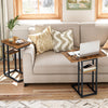 C Shaped Side Table Foldable Coffee Table Bedside Table 39 x 26 x 64 cm