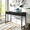 Computer Desk Wooden PC Laptop Table Writing Workstation with 2 Drawers