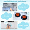 Kids Kitchen Playset Interactive Toy Kitchen & Refrigerator Set-Gray