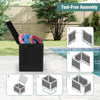 All-Weather Patio Plastic Storage Bin with Lockable Lid-Black