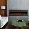 LED Fireplace Media Wall Fire Wall Mounted / Standing Electric Heater 40-100in