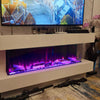 Electric Fireplace 12 Media Flame Insert LED Panoramic Living Room Heater
