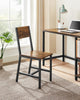 Industrial Drop Leaf Dining Table Extendable Kitchen Small Rustic Metal Folding
