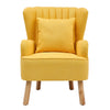 Scallop Stripe Back Armchair Wing Back Chair Fireside Sofa & Footstool & Pillow