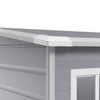 Plastic Garden Storage Shed Outdoor Storage House Tool Sheds 5x4 FT ,Grey