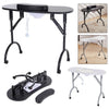 Foldable Wheeled Manicure Nail Table Beauty Salon Portable Technician Work Desk