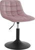 Dressing Table Stool Velvet Makeup Vanity Seat Dining Chair Metal Legs Rotatable