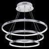 Modern Round LED 3 Ring Pendant Ceiling Light Cool White 6000K Chandelier H3074