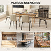 Large Extendable Dining Table 120-160cm Wooden Kitchen Desk Space Saving
