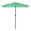 Garden Parasol with Steel Green 248x248x248 Y5P0