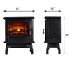 NEW Electric Fireplace Heater Black Stove w/ LED Flame Effect Freestanding