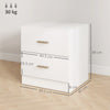 Bedside Table with 2 Drawers, Nightstand, Cabinet Drawers Side Storage Unit