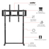 Extra Large Floor TV Stand TV Mount Adjustable Height Free Standing Home Office