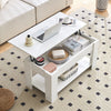 Coffee Table With Lift Up Tabletop & Hidden Storage Space White Home Modern New