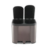 Kitchen Pedal Recycling Bin Twin Section Rubbish Waste Dustbin Recycle Trash Can