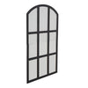 Extra Large Arched Wall Mirror Sticker Black Wooden Framed Window Style Mirror