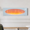 Electric Fireplace Freestanding/Wall Inset Into Fire 7 LED Colour Heater +Remote